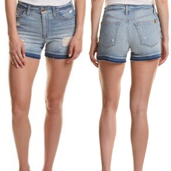 Joe's Alston Denim High Rise Jeans Short Unhem C2 - Picture 1 of 6